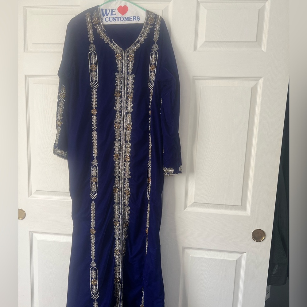 Blue Kaftan Handmade Luxury